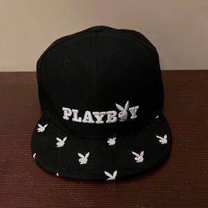 Men’s Black and white Playboy Baseball Cap